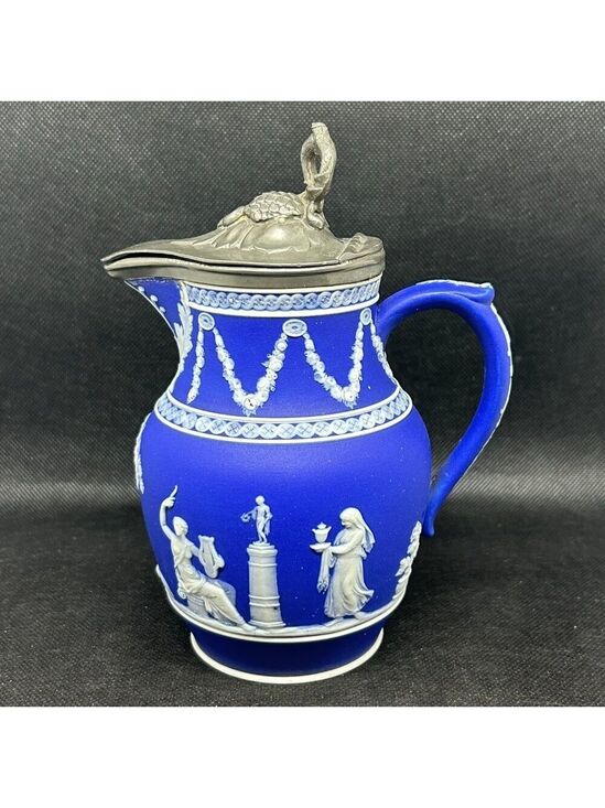 Wedgwood Other - Antique Wedgwood Jasperware rope handled jug/pitcher c. Late 1800s- early 1900’s